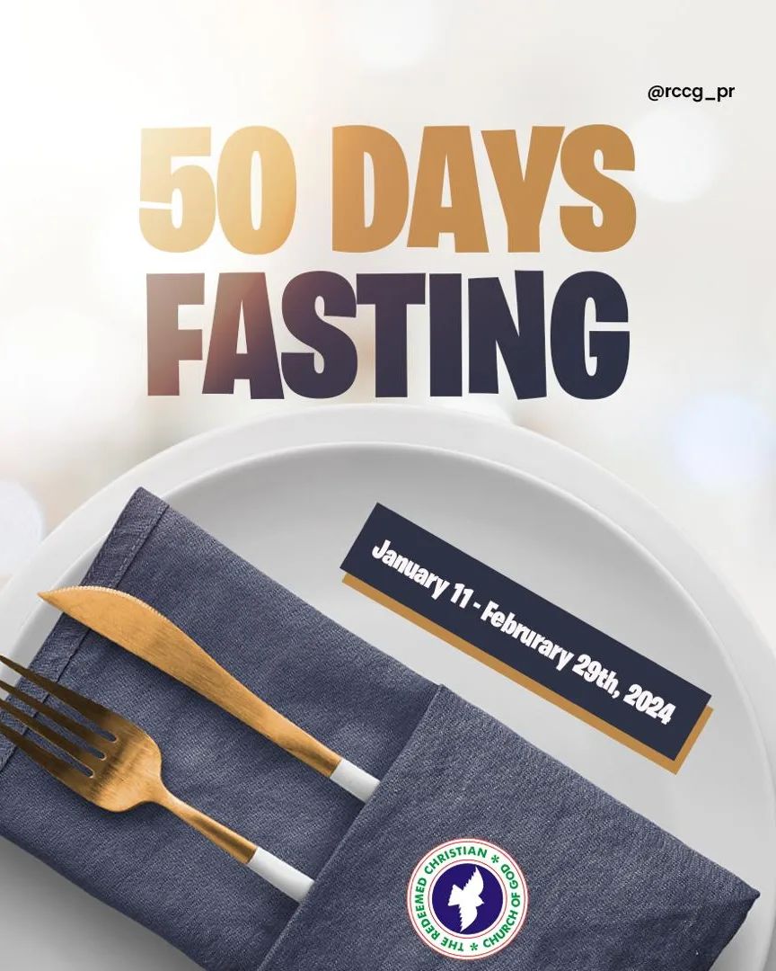 RCCG Fasting And Prayer Points 2024 (50 Days) Open Heavens For Today